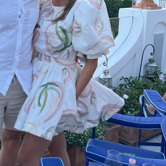 Aje Women's Imprint Puff-Sleeve Mini Dress - Picture 3 of 3